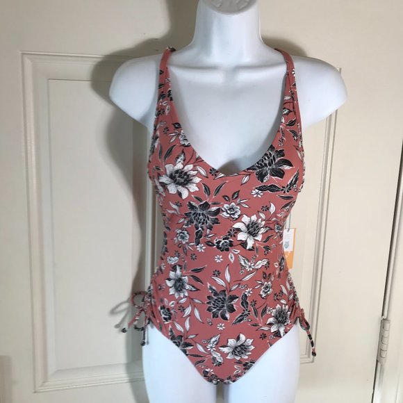 Kona Sol Other - NWT Kona Sol Medium Coverage One-Piece Swimsuit Floral